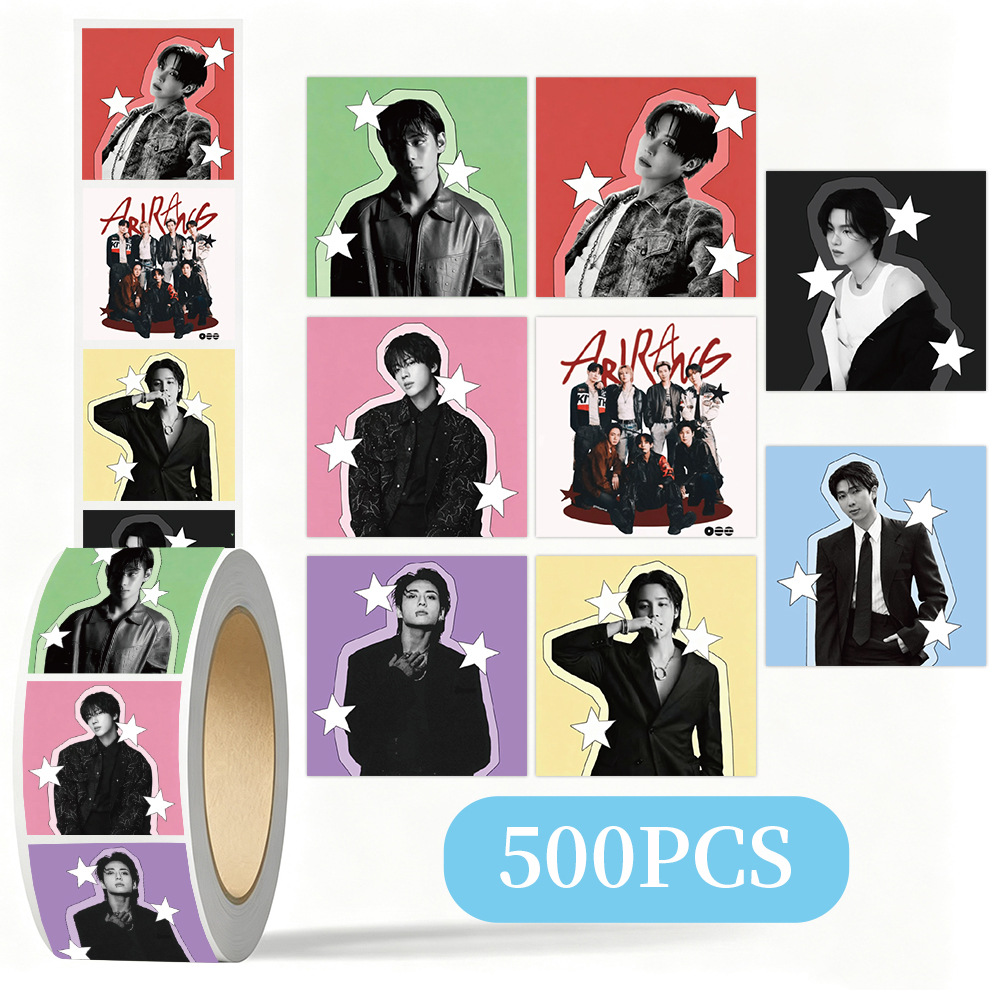 Luggage Cover Protector - K-pop BTS Star Dekorative Aufkleberrolle 500