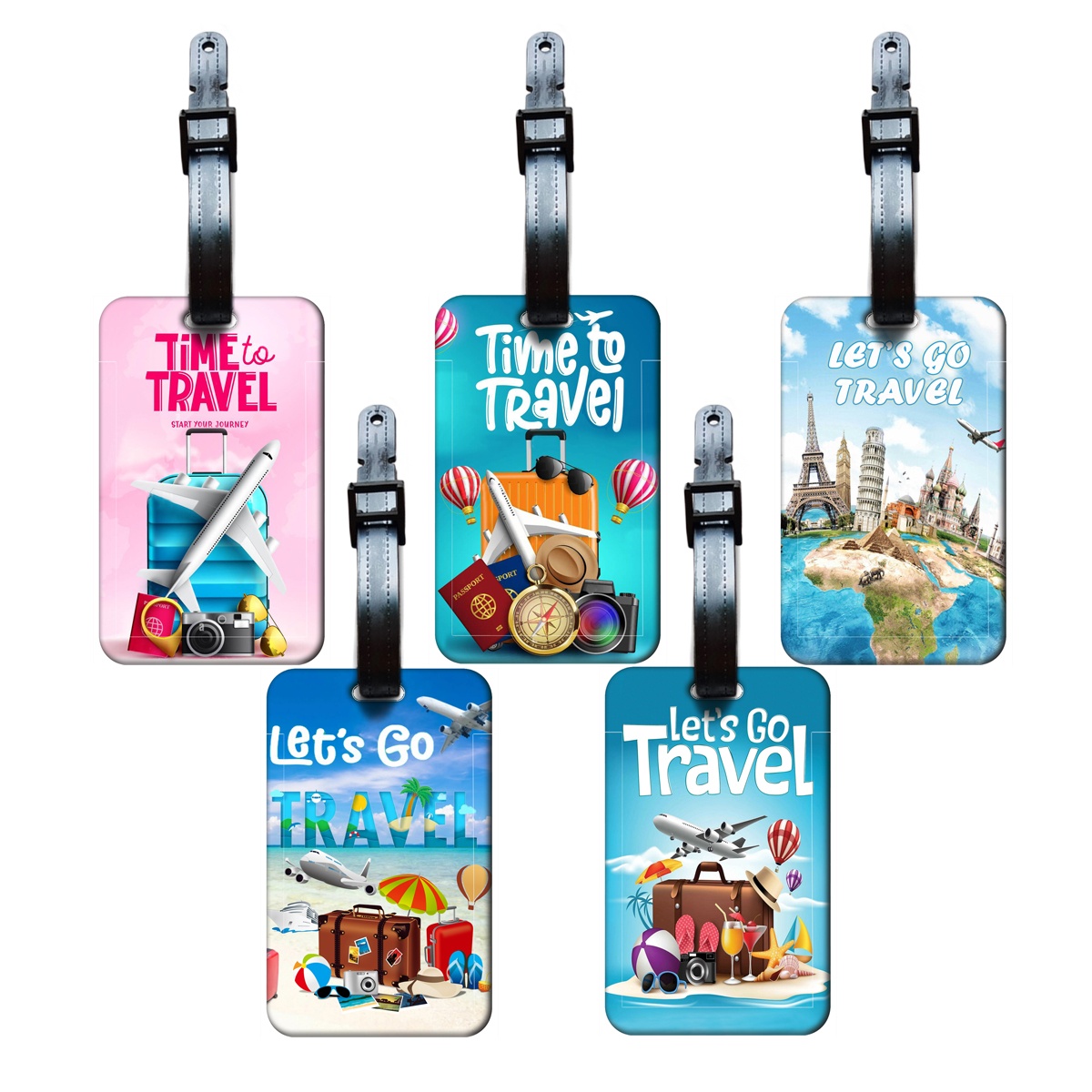 Travel Accessories Aesthetic - Reisegepäckanhänger für Damen und Herren, Klassischer