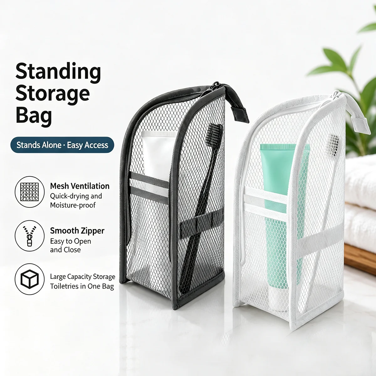 Stehende Netz-Kulturtasche für – Travel Accessories Organizer Bag Bewertung und Preis