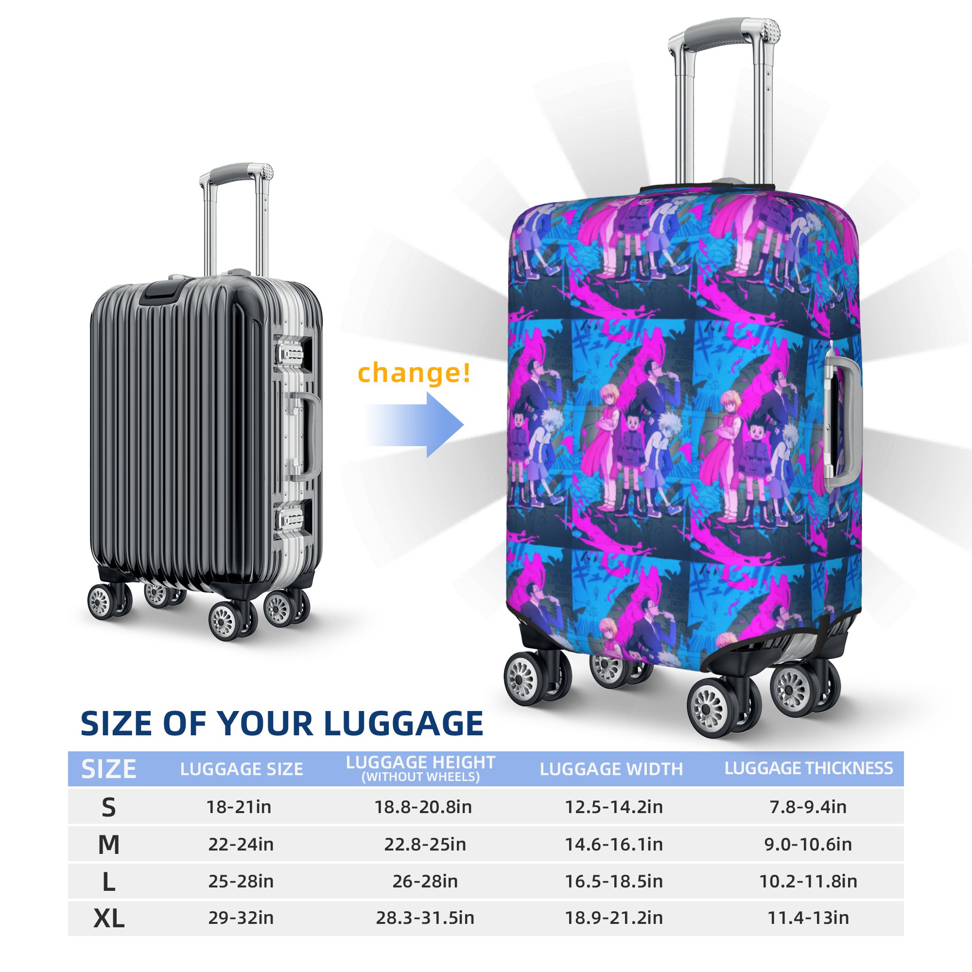 Maßgefertigter Modischer HXH A – Luggage Cover Protector Bewertung und Preis